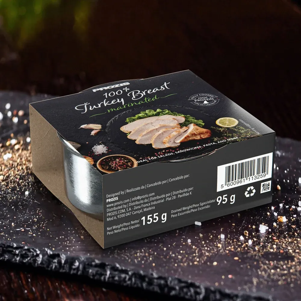 100% Pechuga de pavo prémium - marinada 155 g - información nutricional - ETC Nutrition