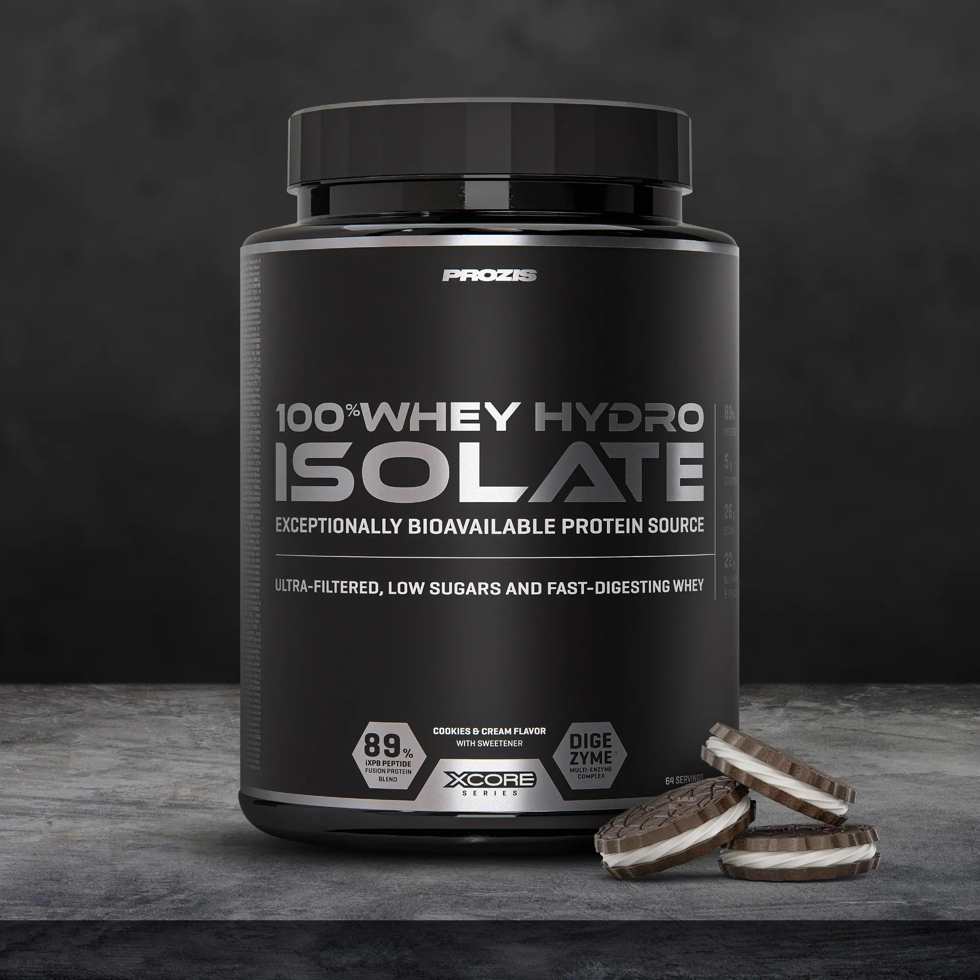 100% Whey Hydro Isolate PRO 2000 g choco brownie - información nutricional - ETC Nutrition