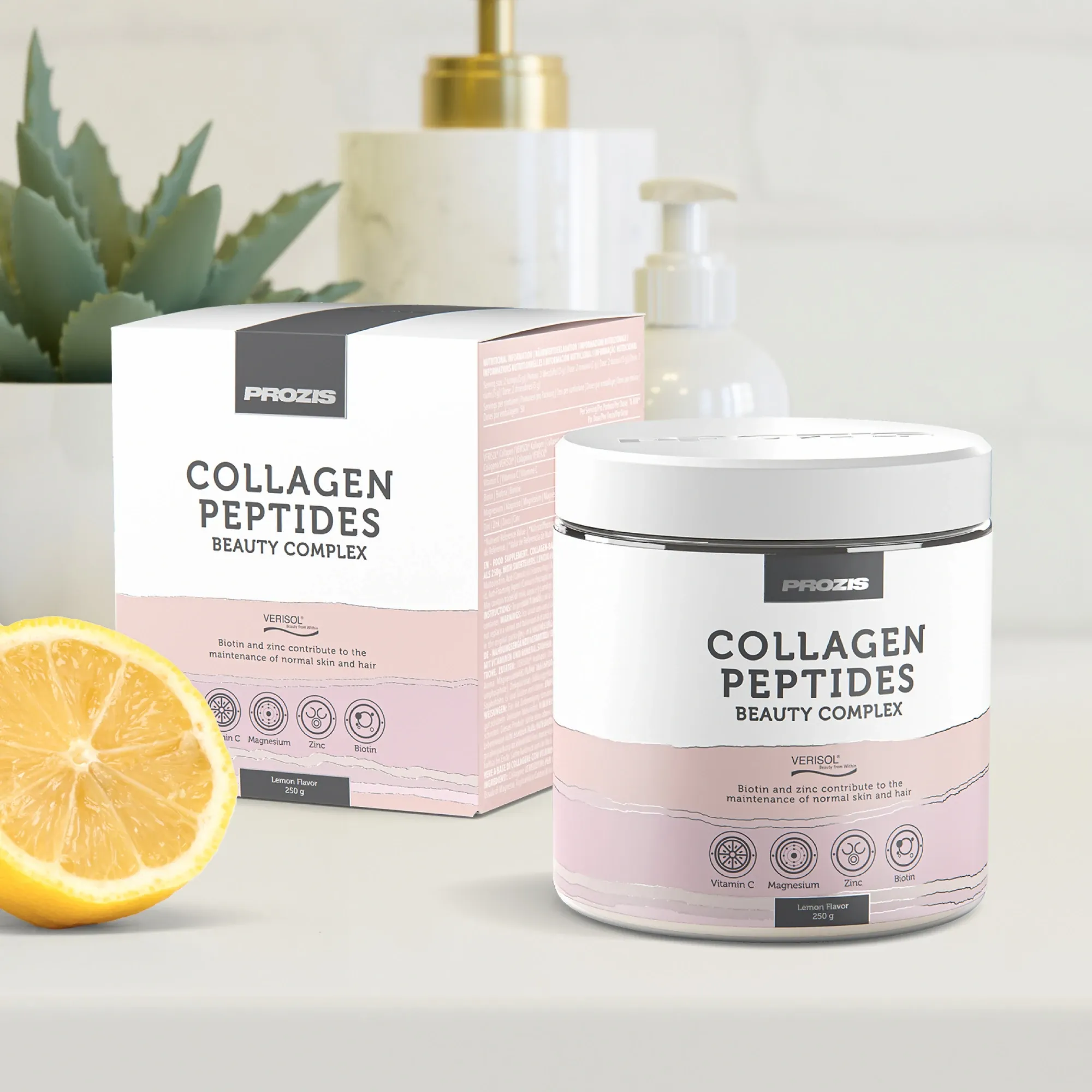 Collagen Peptides Beauty lemon - Verisol® 250 g - información nutricional - ETC Nutrition