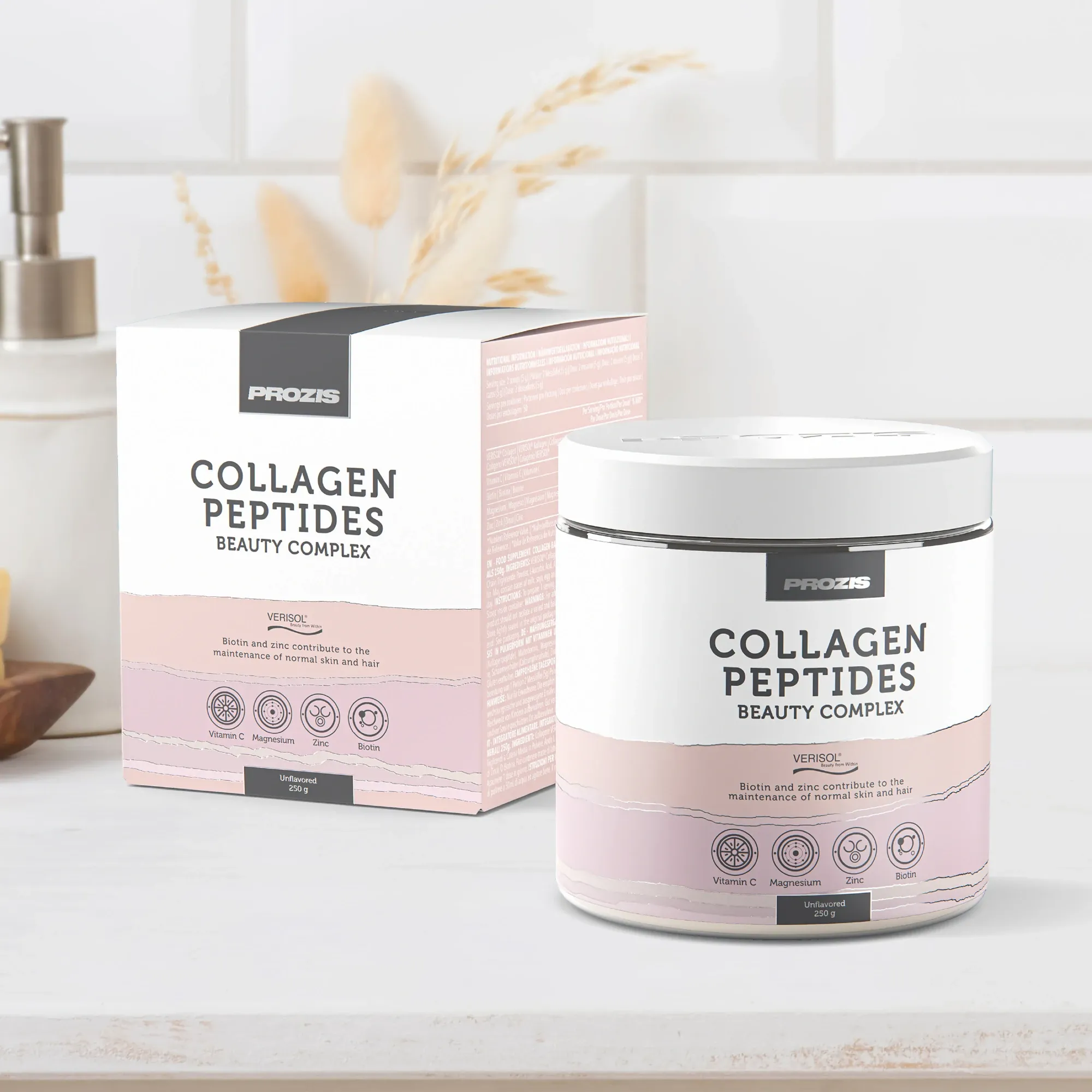 Collagen Peptides Beauty neutro - Verisol® 250 g - información nutricional - ETC Nutrition