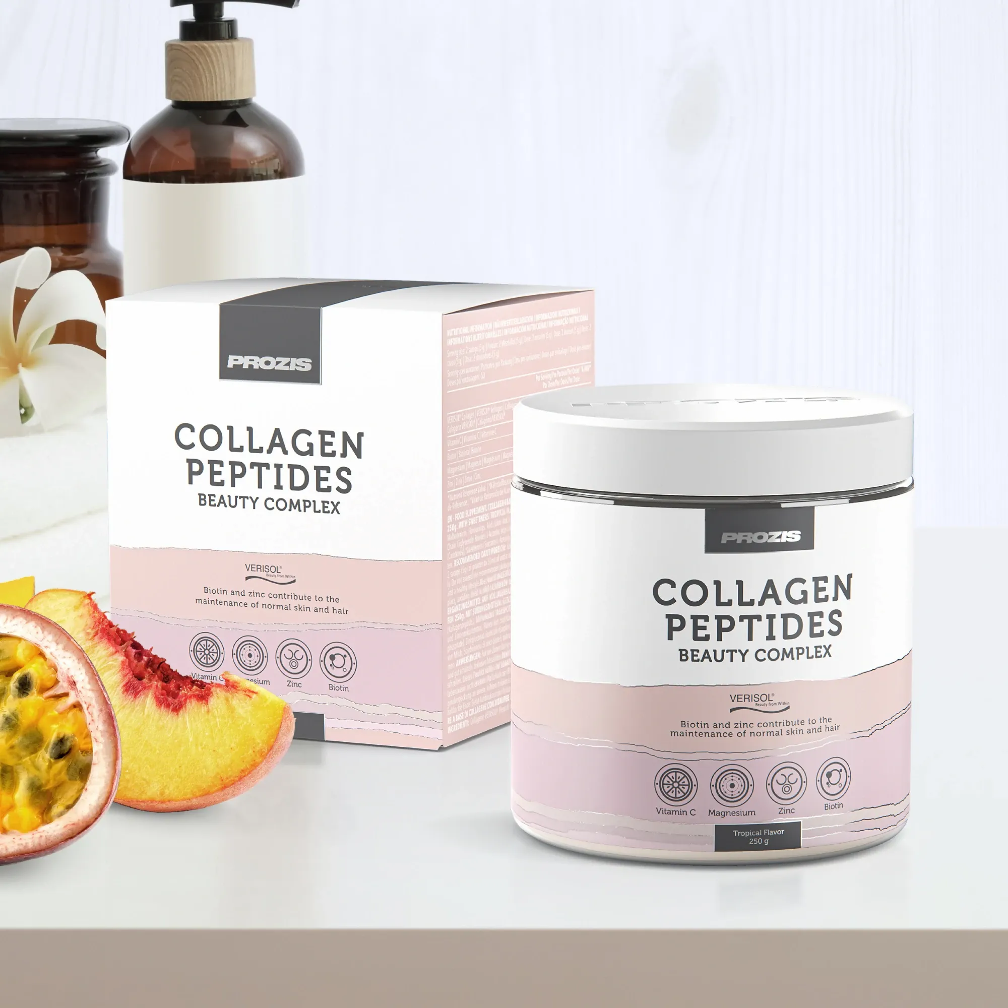 Collagen Peptides Beauty tropical - Verisol® 250 g - información nutricional - ETC Nutrition