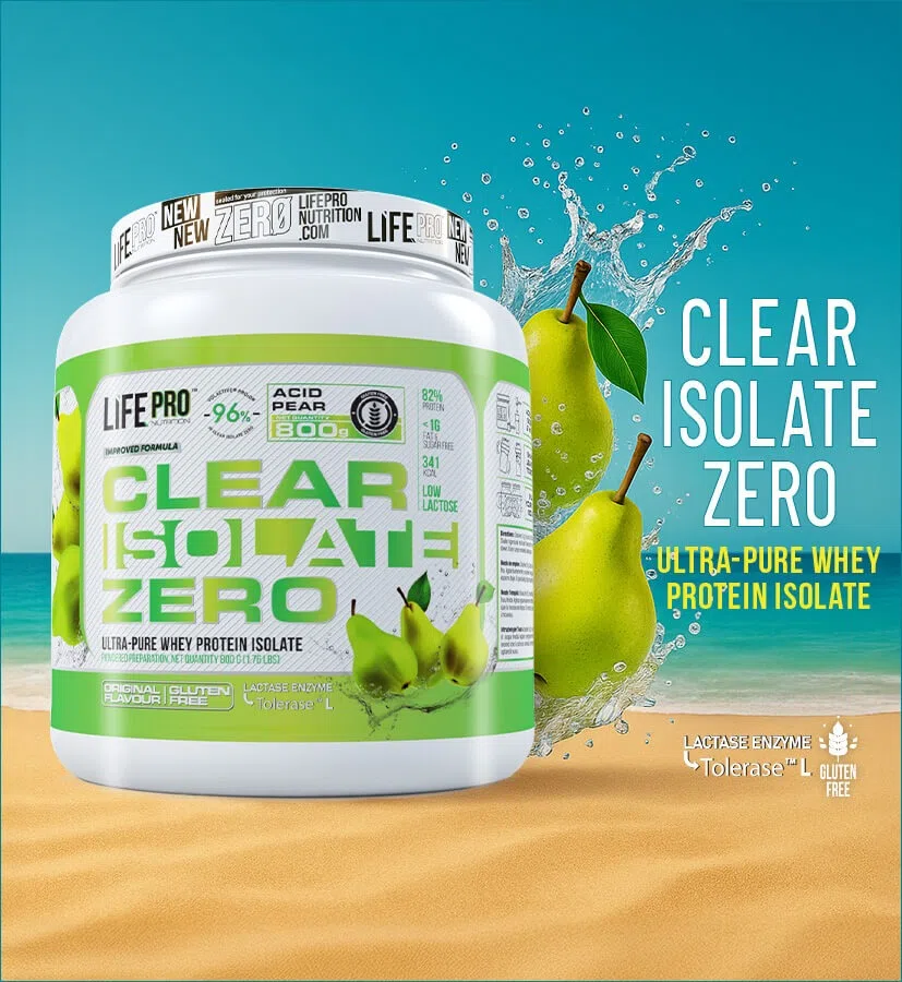 Life Pro Clear Isolate Zero 800g acid pear - envase - ETC Nutrition