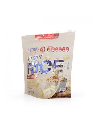 Life Pro Tasty Rice 1kg sabor: chocolate blanco - frontal - ETC Nutrition