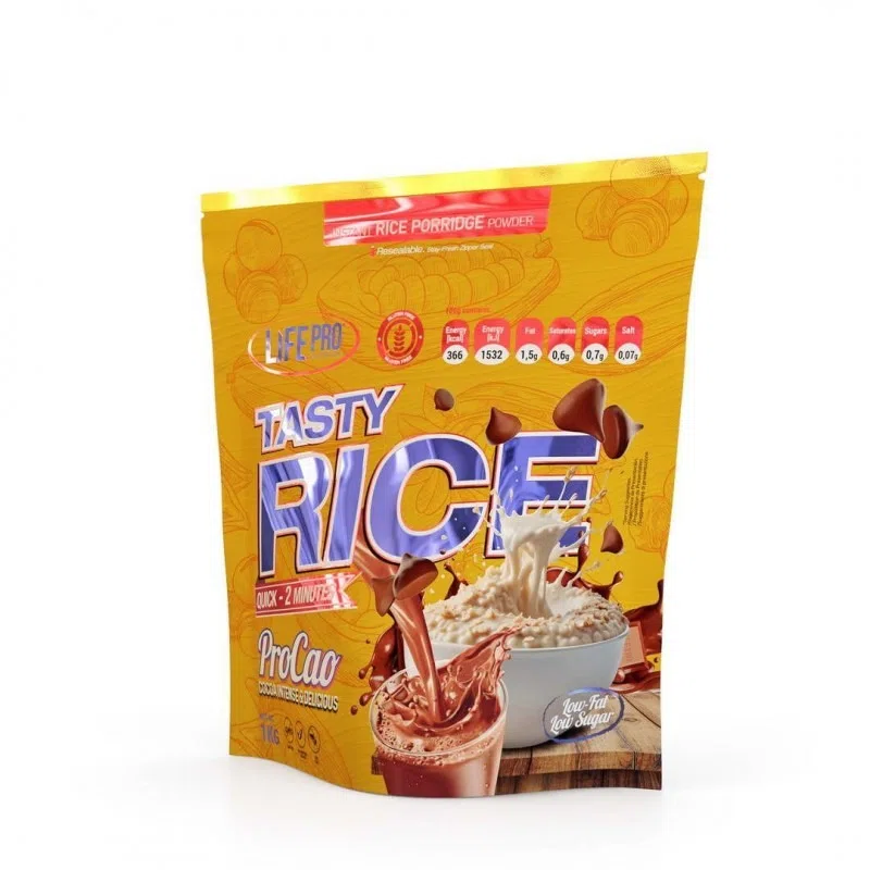 Life Pro Tasty Rice 1kg sabor: procao - frontal - ETC Nutrition