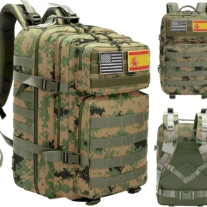 Mochila 45L – Camuflaje Digital Verde - ETC Nutrition