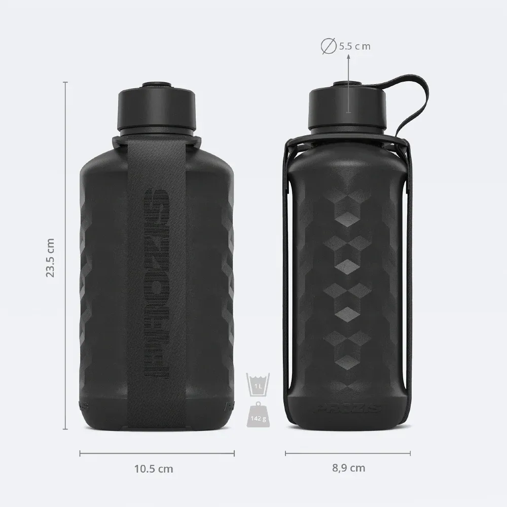 Prozis Botella Hydra - 1.8L Black - envase - ETC Nutrition