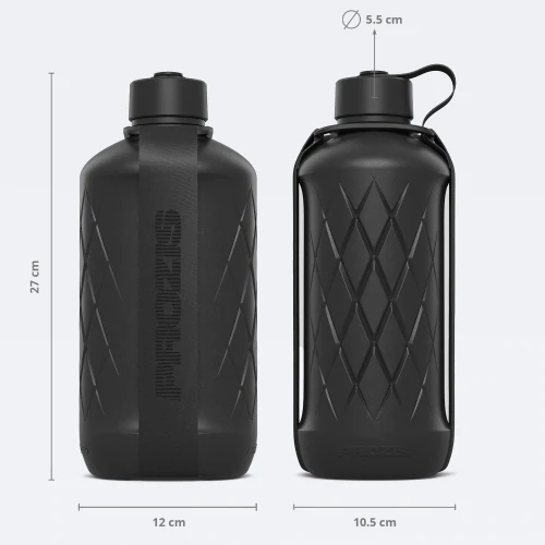 Prozis Botella Hydra - 1.8L Black - ETC Nutrition