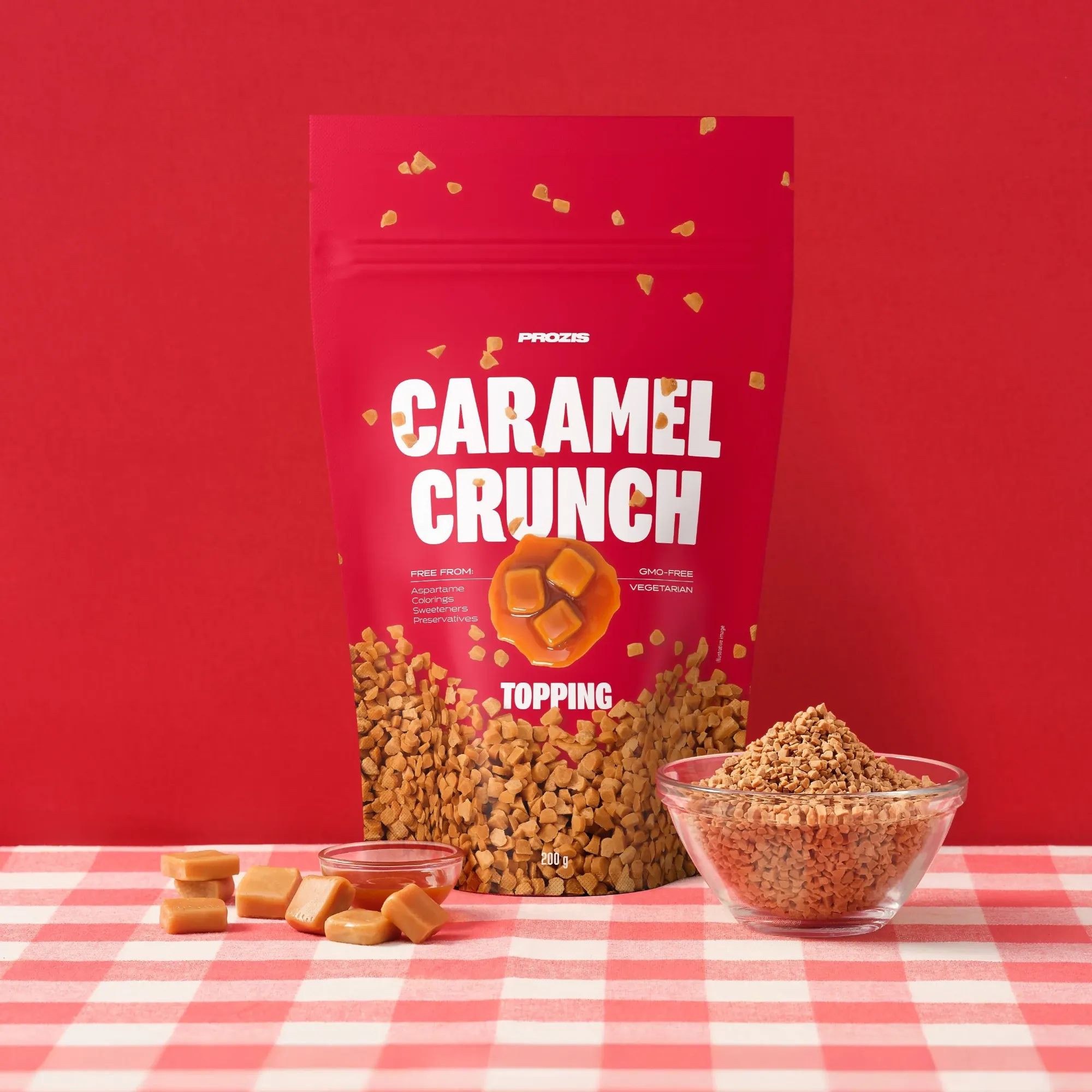 Prozis Caramel Crunch Topping - información nutricional - ETC Nutrition